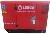 Дизельный генератор Leega/Амперос  LDG12 LS 3 фазы в кожухе с автозапуском(авр)